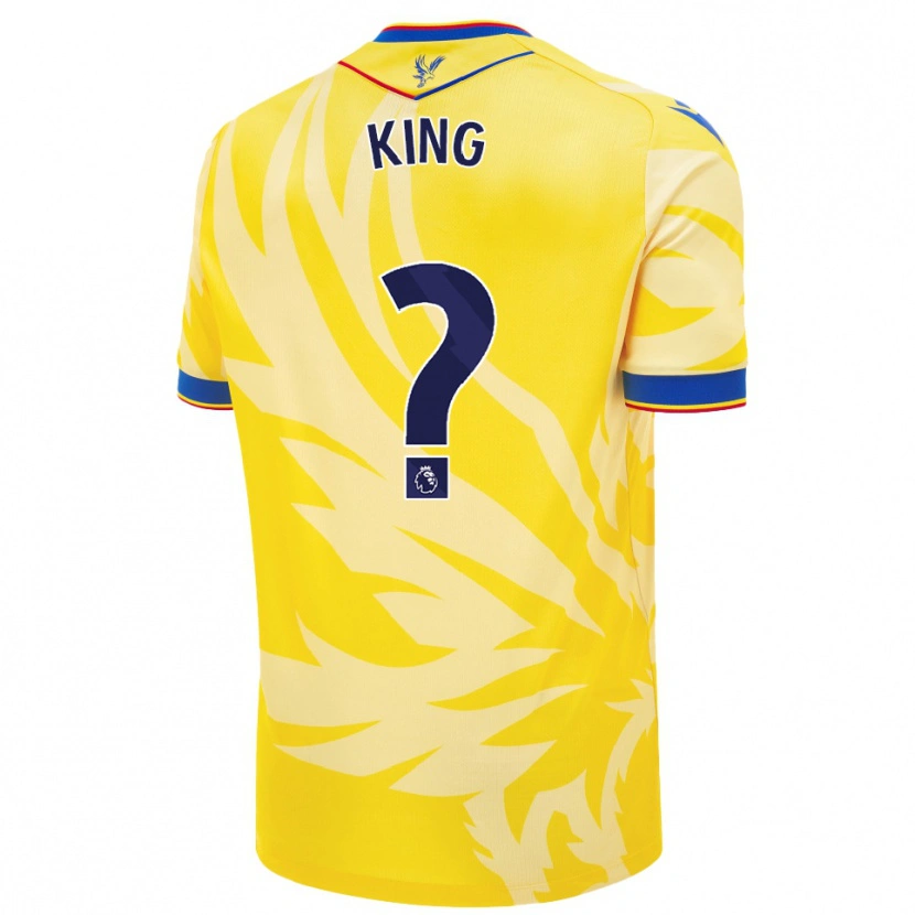 Danxen Bambino Maglia George King #0 Giallo Kit Gara Away 2024/25 Maglietta