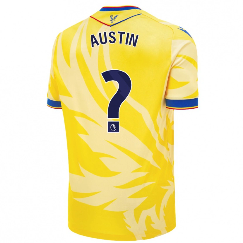 Danxen Bambino Maglia Cormac Austin #0 Giallo Kit Gara Away 2024/25 Maglietta