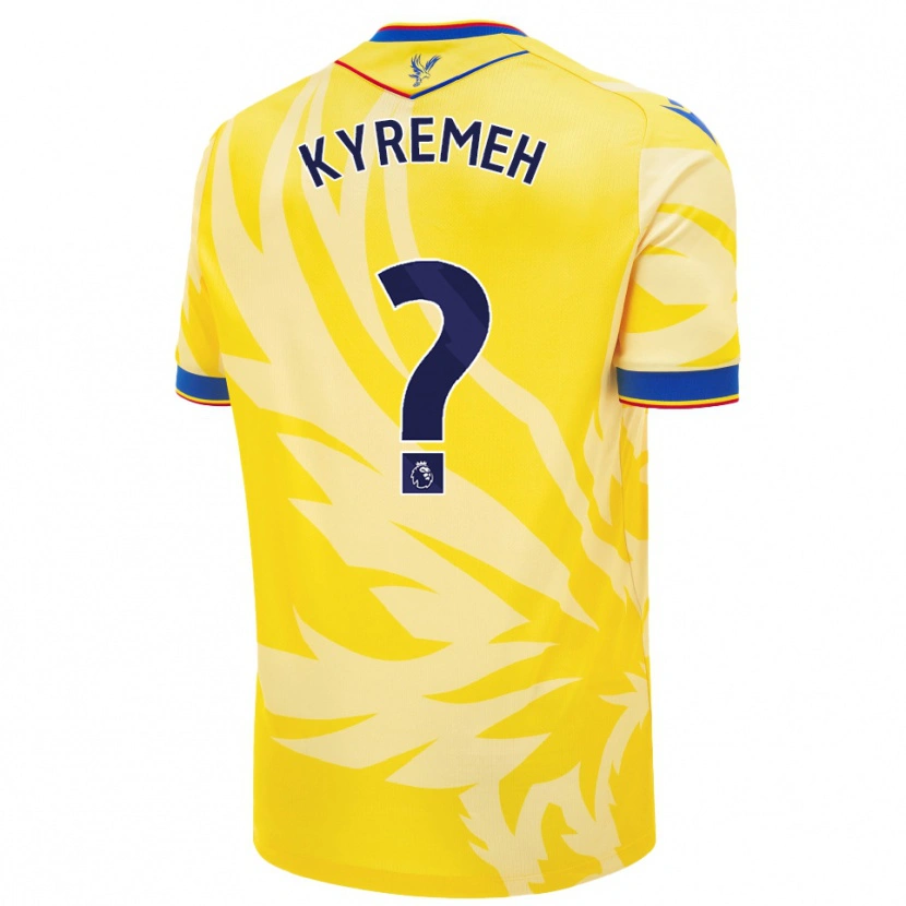 Danxen Bambino Maglia Jerome Kyremeh #0 Giallo Kit Gara Away 2024/25 Maglietta