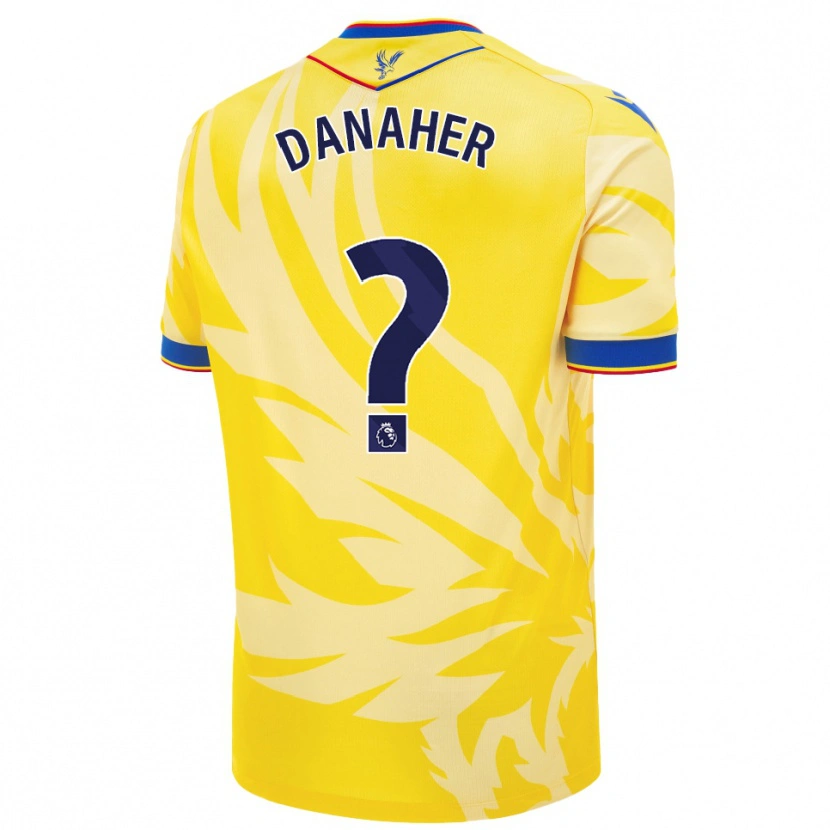 Danxen Bambino Maglia Euan Danaher #0 Giallo Kit Gara Away 2024/25 Maglietta
