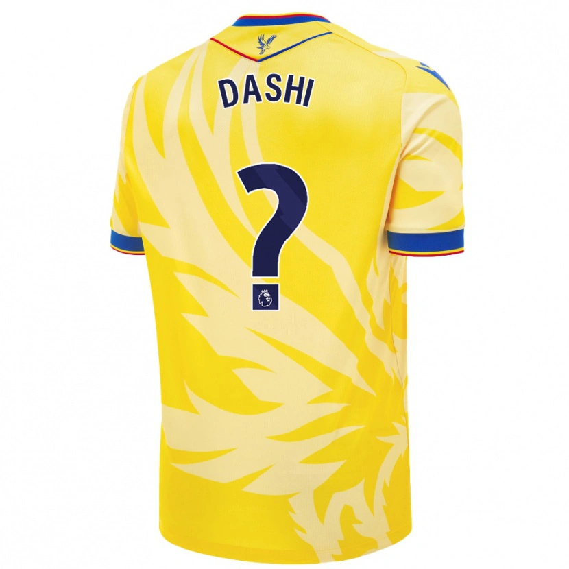 Danxen Bambino Maglia Matteo Dashi #0 Giallo Kit Gara Away 2024/25 Maglietta