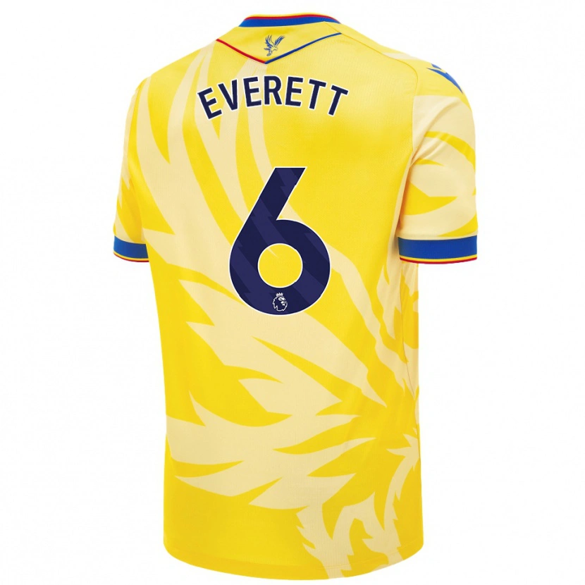 Danxen Bambino Maglia Aimee Everett #6 Giallo Kit Gara Away 2024/25 Maglietta
