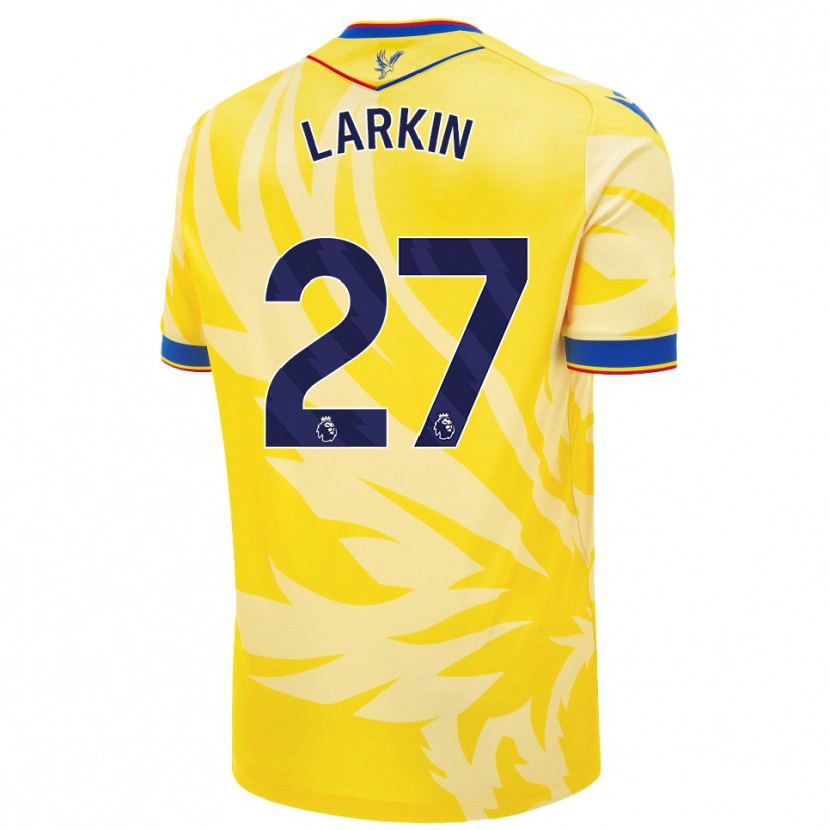 Danxen Bambino Maglia Abbie Larkin #27 Giallo Kit Gara Away 2024/25 Maglietta