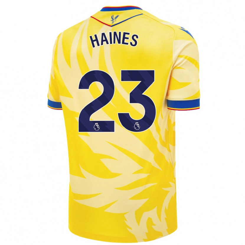 Danxen Bambino Maglia Coral-Jade Haines #23 Giallo Kit Gara Away 2024/25 Maglietta