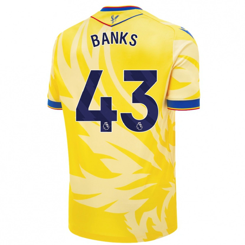 Danxen Bambino Maglia Scott Banks #43 Giallo Kit Gara Away 2024/25 Maglietta