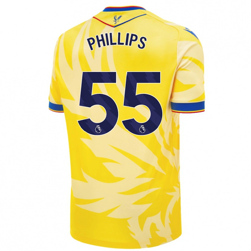 Danxen Bambino Maglia Killian Phillips #55 Giallo Kit Gara Away 2024/25 Maglietta