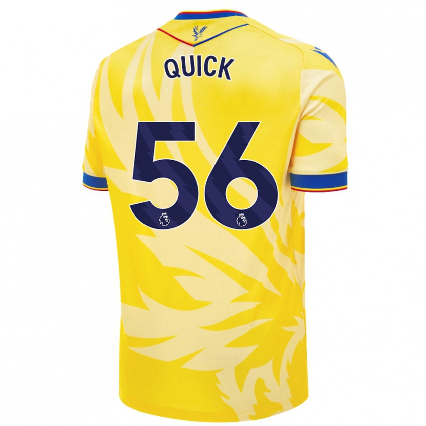 Danxen Bambino Maglia Daniel Quick #56 Giallo Kit Gara Away 2024/25 Maglietta