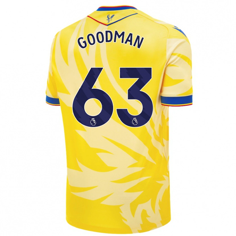 Danxen Bambino Maglia Owen Goodman #63 Giallo Kit Gara Away 2024/25 Maglietta