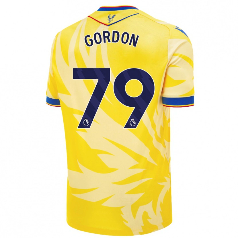 Danxen Bambino Maglia John-Kymani Gordon #79 Giallo Kit Gara Away 2024/25 Maglietta
