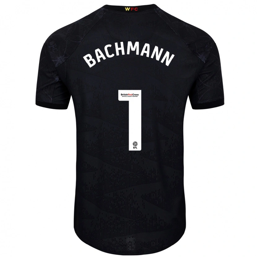Danxen Bambino Maglia Daniel Bachmann #1 Nero Bianco Kit Gara Away 2024/25 Maglietta