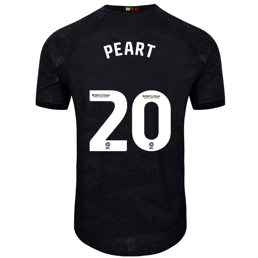 Danxen Bambino Maglia Kalani Peart #20 Nero Bianco Kit Gara Away 2024/25 Maglietta