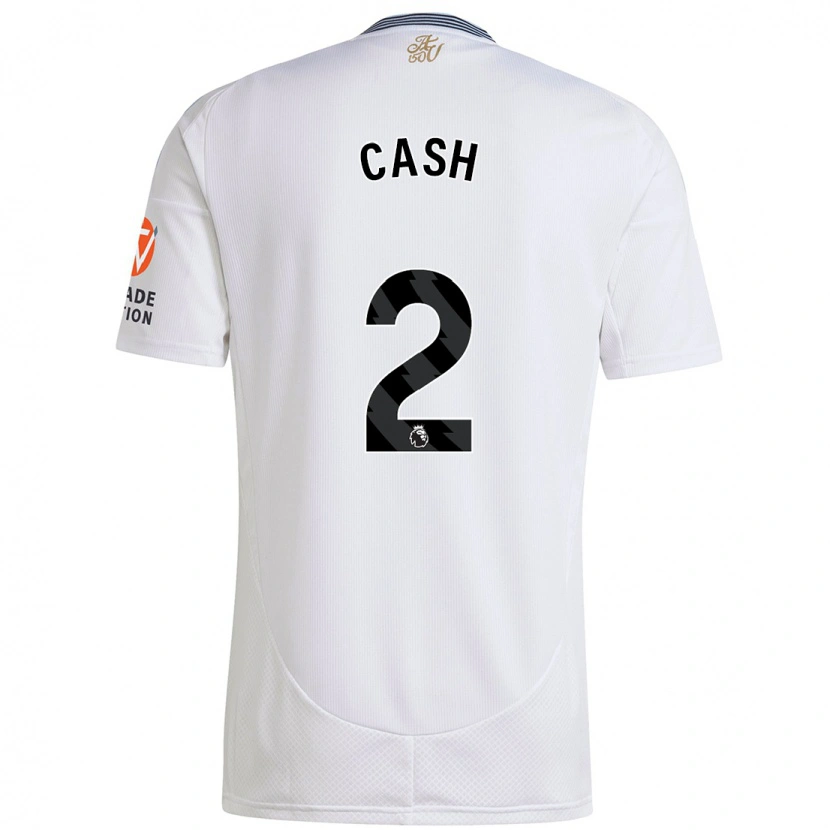 Danxen Bambino Maglia Matty Cash #2 Bianco Kit Gara Away 2024/25 Maglietta