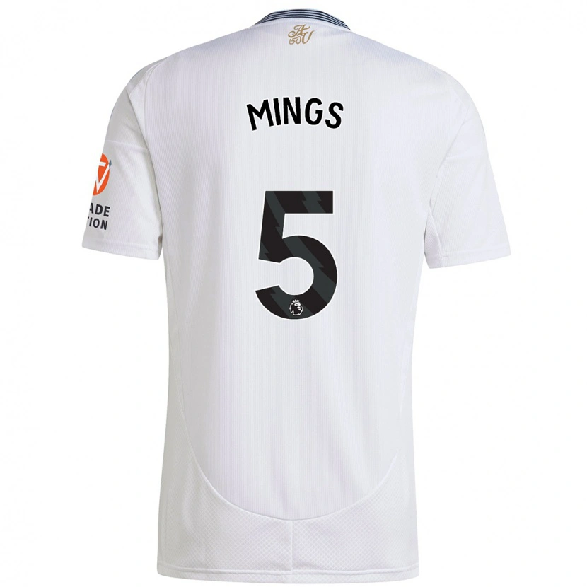 Danxen Bambino Maglia Tyrone Mings #5 Bianco Kit Gara Away 2024/25 Maglietta