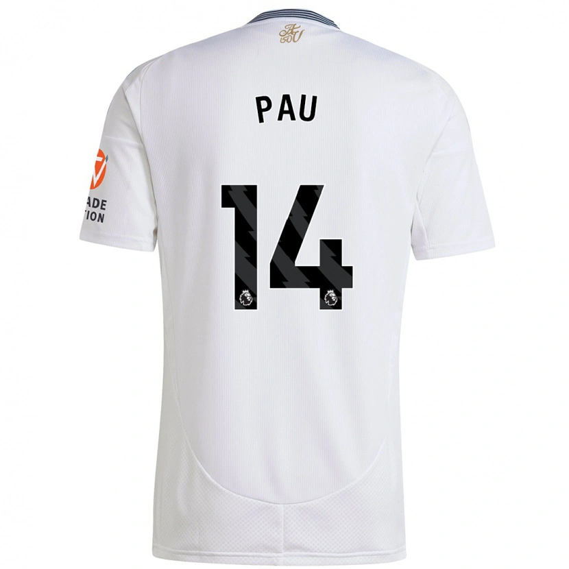 Danxen Bambino Maglia Pau Torres #14 Bianco Kit Gara Away 2024/25 Maglietta