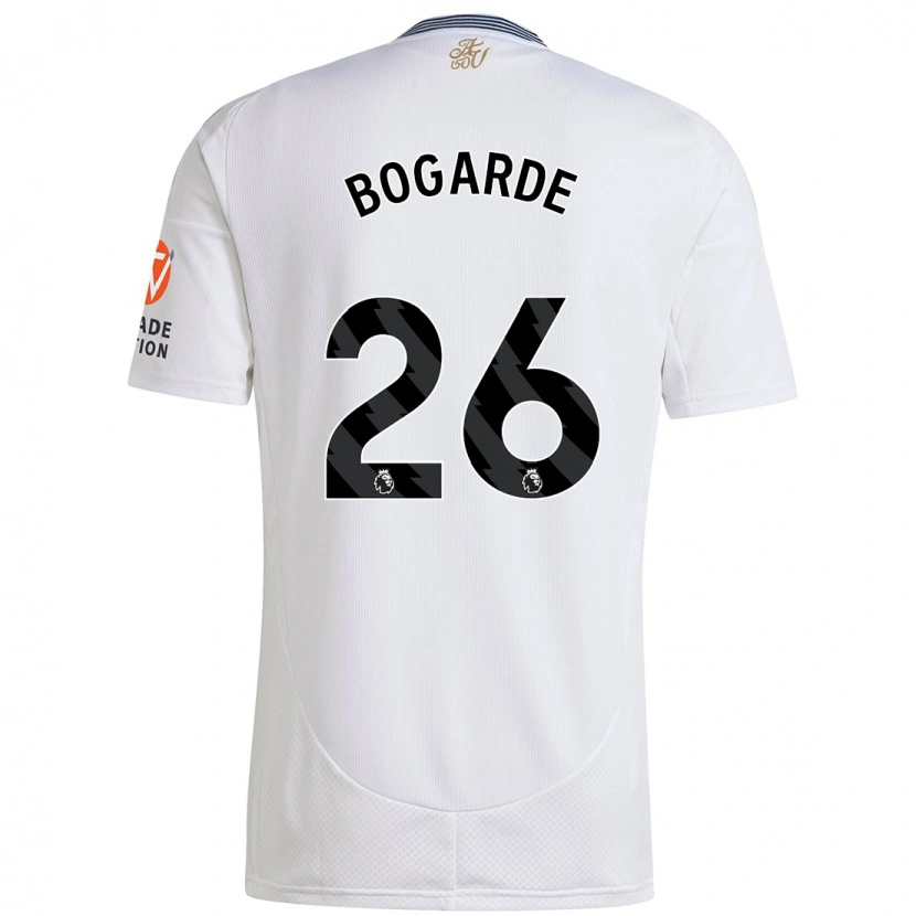 Danxen Bambino Maglia Lamare Bogarde #26 Bianco Kit Gara Away 2024/25 Maglietta