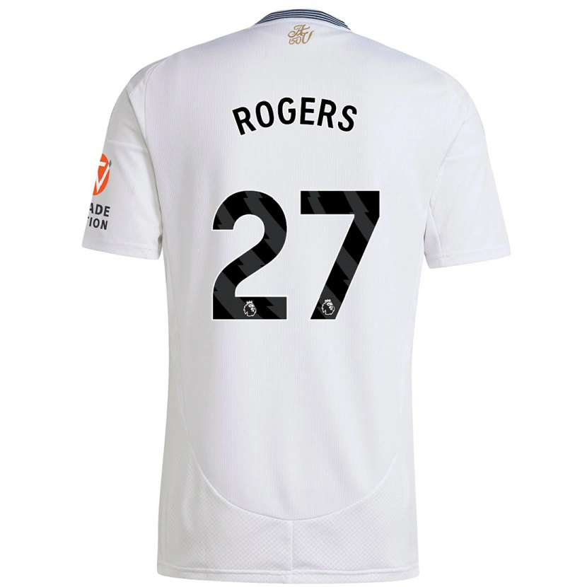 Danxen Bambino Maglia Morgan Rogers #27 Bianco Kit Gara Away 2024/25 Maglietta