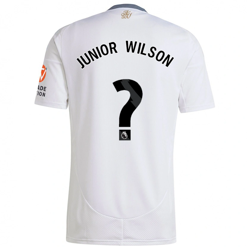 Danxen Bambino Maglia Junior Wilson #0 Bianco Kit Gara Away 2024/25 Maglietta