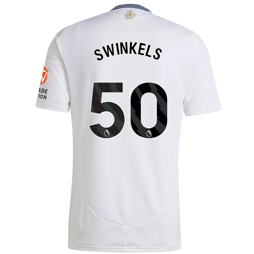 Danxen Bambino Maglia Sil Swinkels #50 Bianco Kit Gara Away 2024/25 Maglietta
