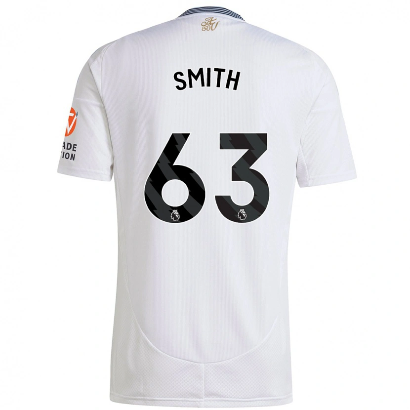 Danxen Bambino Maglia Kerr Smith #63 Bianco Kit Gara Away 2024/25 Maglietta