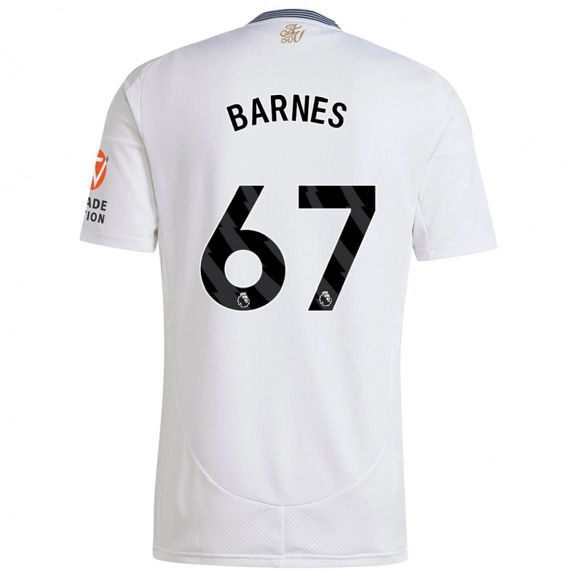 Danxen Bambino Maglia Mikell Barnes #67 Bianco Kit Gara Away 2024/25 Maglietta