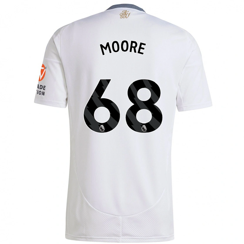 Danxen Bambino Maglia Kobei Moore #68 Bianco Kit Gara Away 2024/25 Maglietta