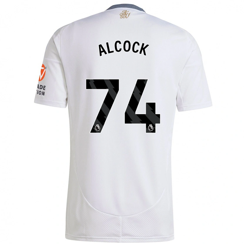 Danxen Bambino Maglia Todd Alcock #74 Bianco Kit Gara Away 2024/25 Maglietta