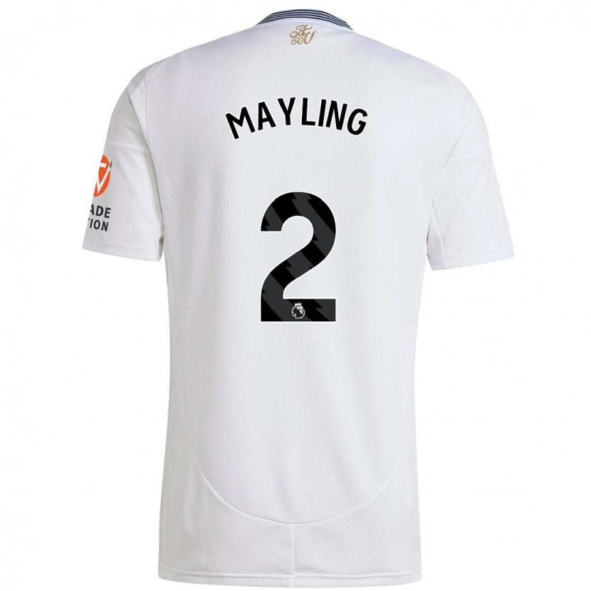 Danxen Bambino Maglia Sarah Mayling #2 Bianco Kit Gara Away 2024/25 Maglietta