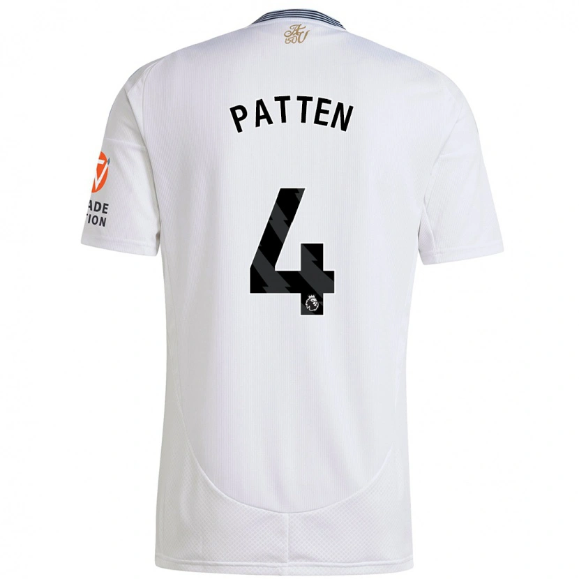 Danxen Bambino Maglia Anna Patten #4 Bianco Kit Gara Away 2024/25 Maglietta