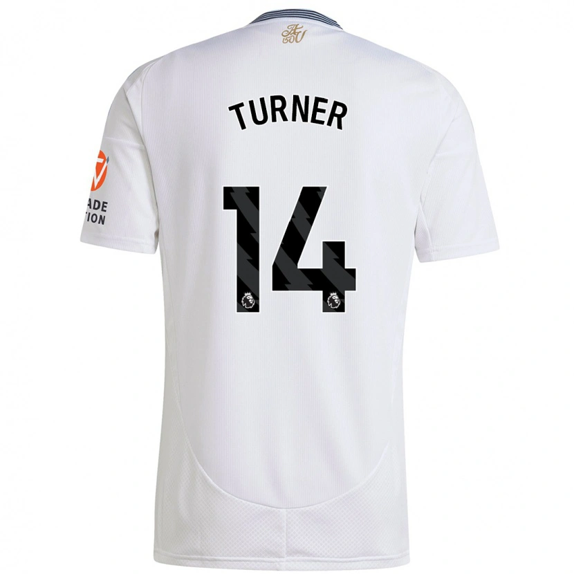 Danxen Bambino Maglia Danielle Turner #14 Bianco Kit Gara Away 2024/25 Maglietta