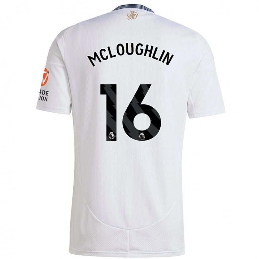Danxen Bambino Maglia Olivia Mcloughlin #16 Bianco Kit Gara Away 2024/25 Maglietta