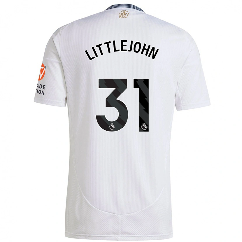Danxen Bambino Maglia Ruesha Littlejohn #31 Bianco Kit Gara Away 2024/25 Maglietta
