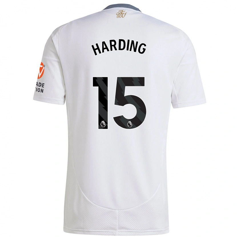 Danxen Bambino Maglia Natasha Harding #15 Bianco Kit Gara Away 2024/25 Maglietta