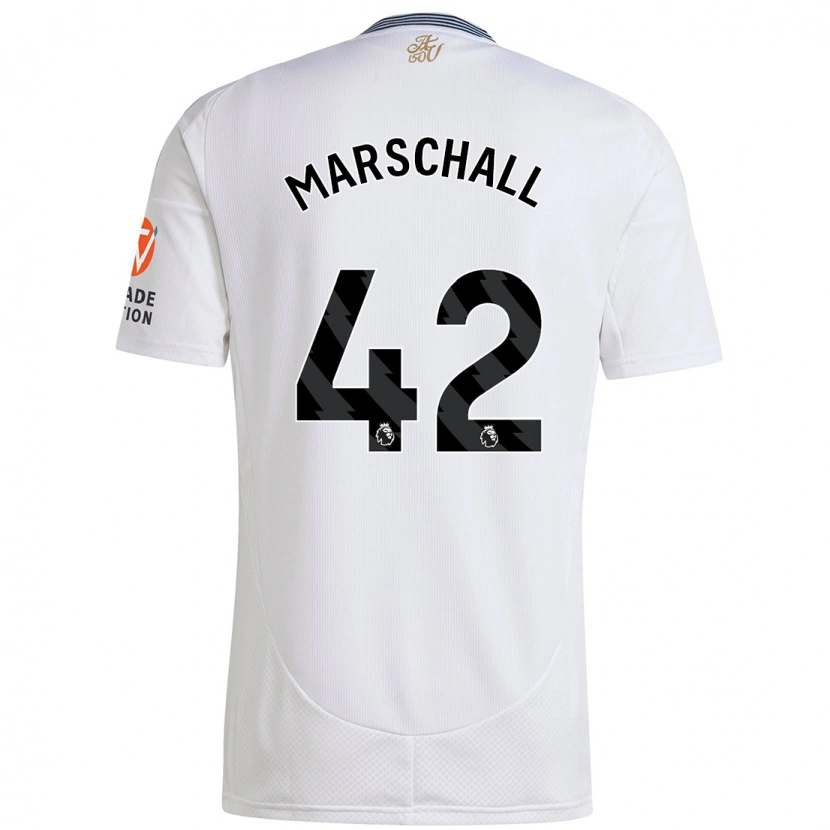 Danxen Bambino Maglia Filip Marschall #42 Bianco Kit Gara Away 2024/25 Maglietta