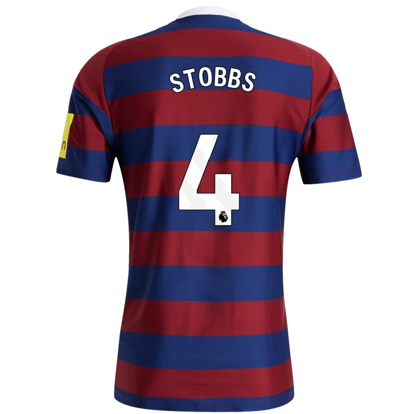 Danxen Bambino Maglia Amber-Keegan Stobbs #4 Borgogna Blu Navy Kit Gara Away 2024/25 Maglietta