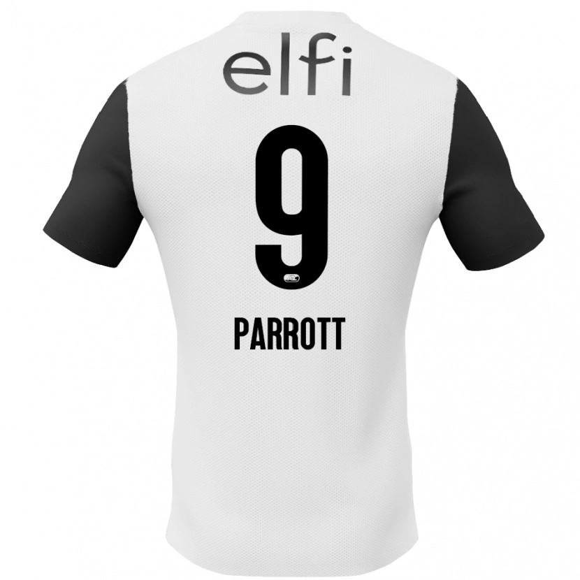 Danxen Bambino Maglia Troy Parrott #9 Bianco Nero Kit Gara Away 2024/25 Maglietta