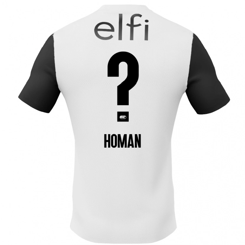 Danxen Bambino Maglia Nick Homan #0 Bianco Nero Kit Gara Away 2024/25 Maglietta