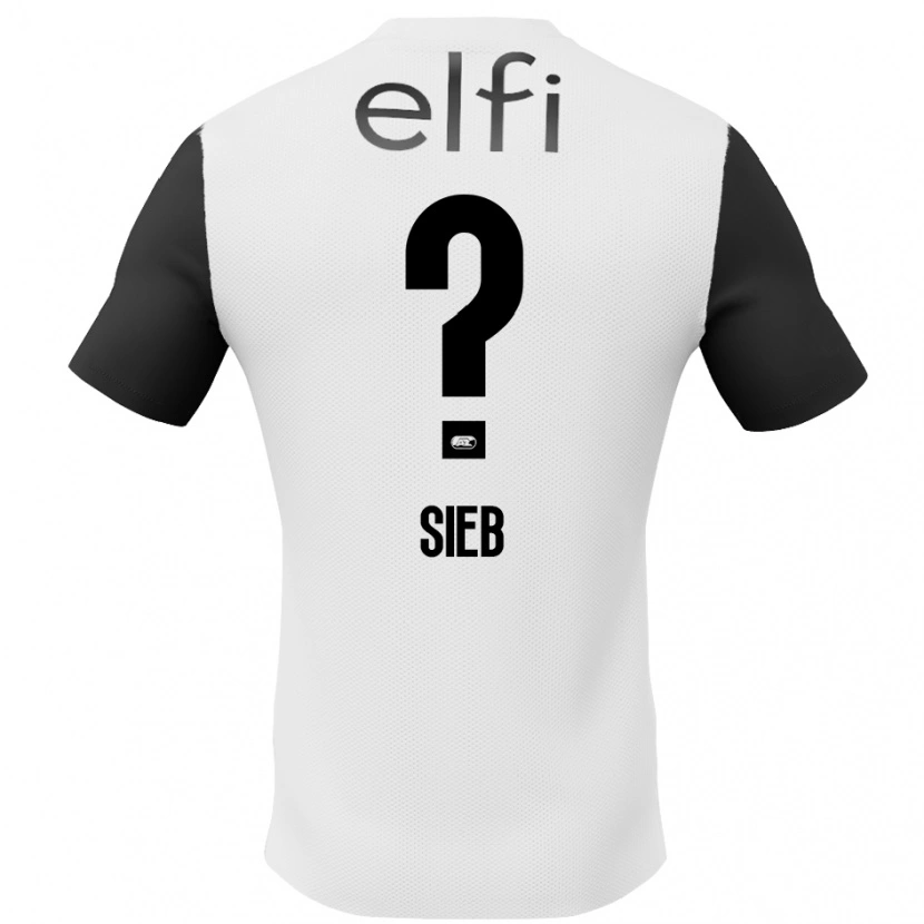 Danxen Bambino Maglia Sieb Jongens #0 Bianco Nero Kit Gara Away 2024/25 Maglietta