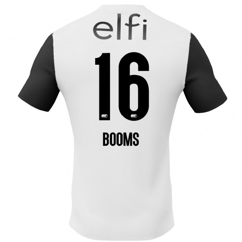 Danxen Bambino Maglia Trinette Booms #16 Bianco Nero Kit Gara Away 2024/25 Maglietta