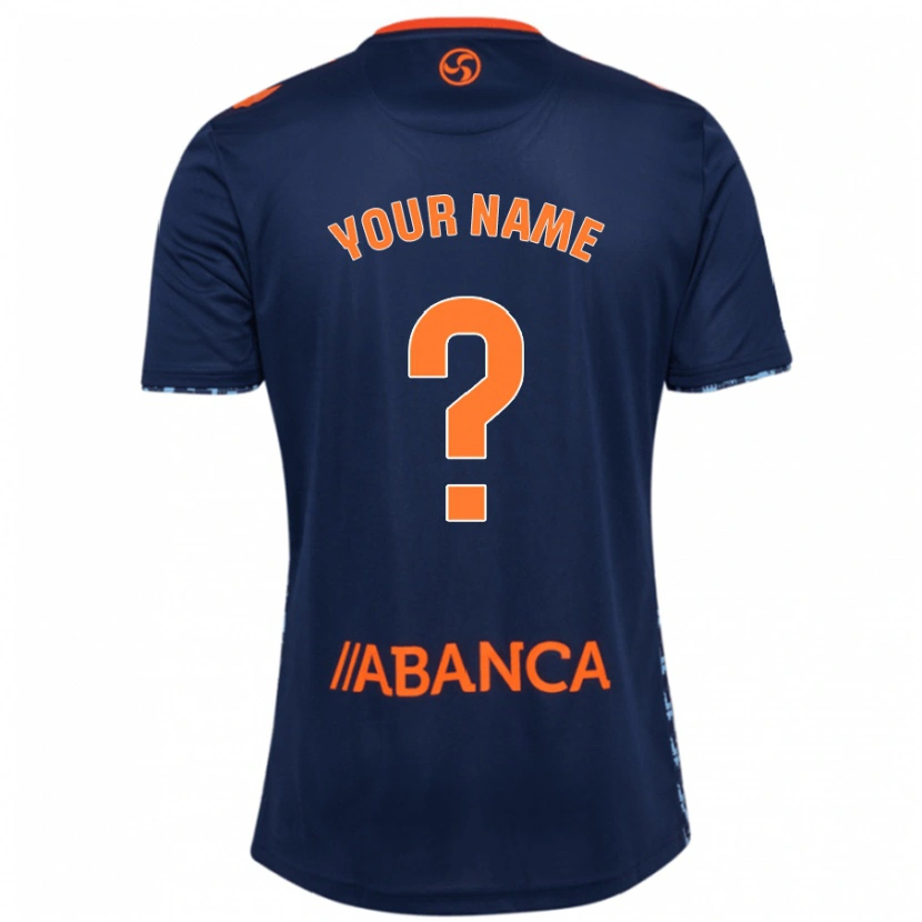 Danxen Bambino Maglia Il Tuo Nome #0 Blu Navy Kit Gara Away 2024/25 Maglietta