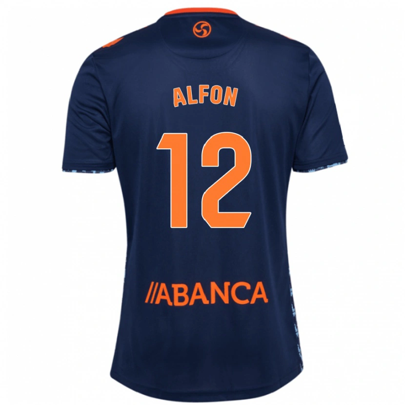 Danxen Bambino Maglia Alfon González #12 Blu Navy Kit Gara Away 2024/25 Maglietta