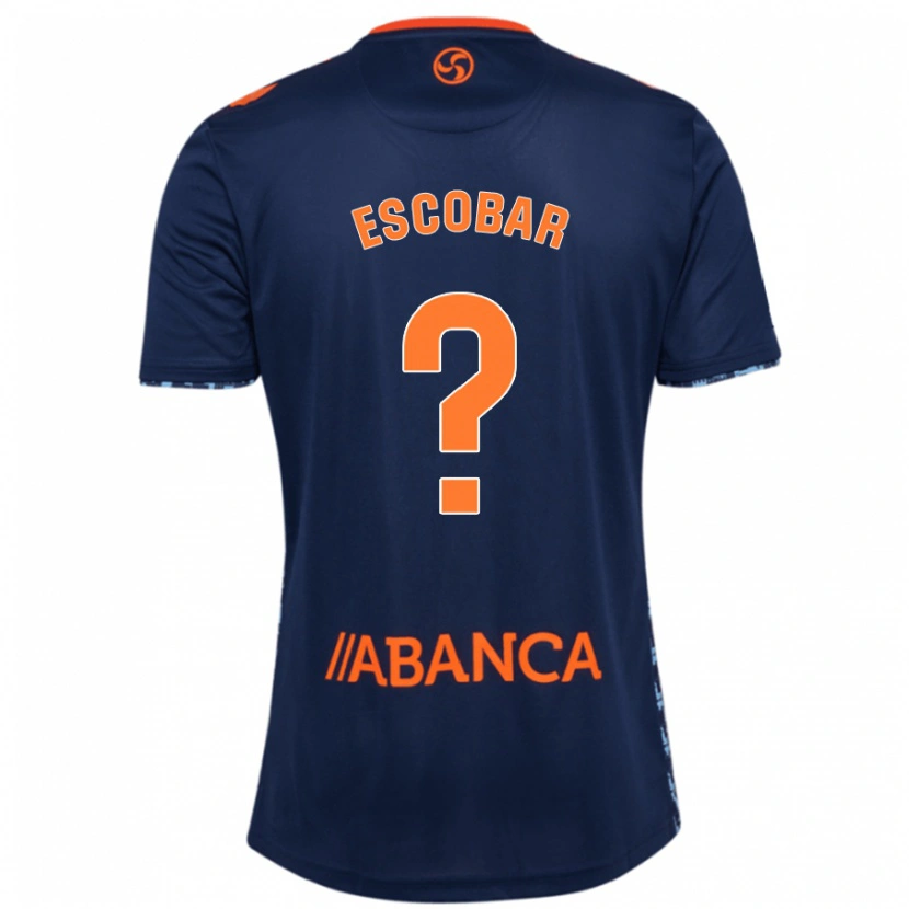 Danxen Bambino Maglia Jordi Escobar #0 Blu Navy Kit Gara Away 2024/25 Maglietta