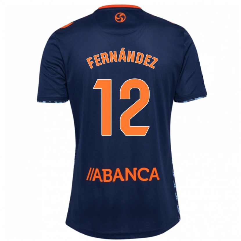 Danxen Bambino Maglia Manu Fernández #12 Blu Navy Kit Gara Away 2024/25 Maglietta