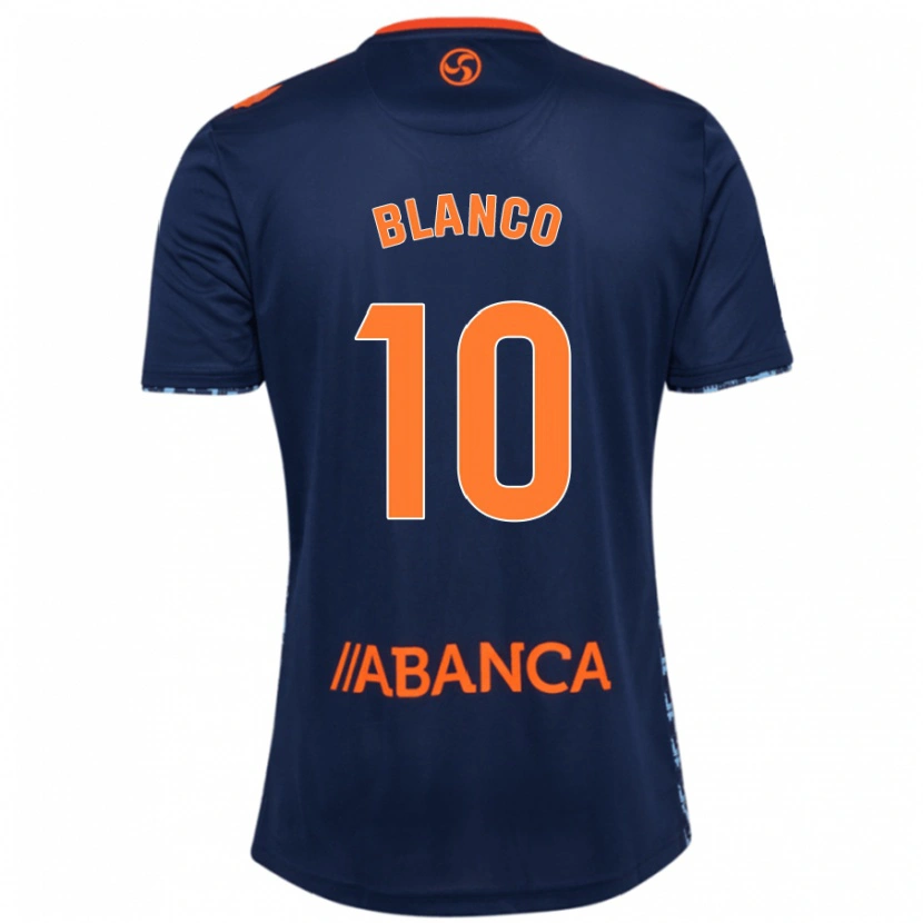 Danxen Bambino Maglia Raúl Blanco #10 Blu Navy Kit Gara Away 2024/25 Maglietta