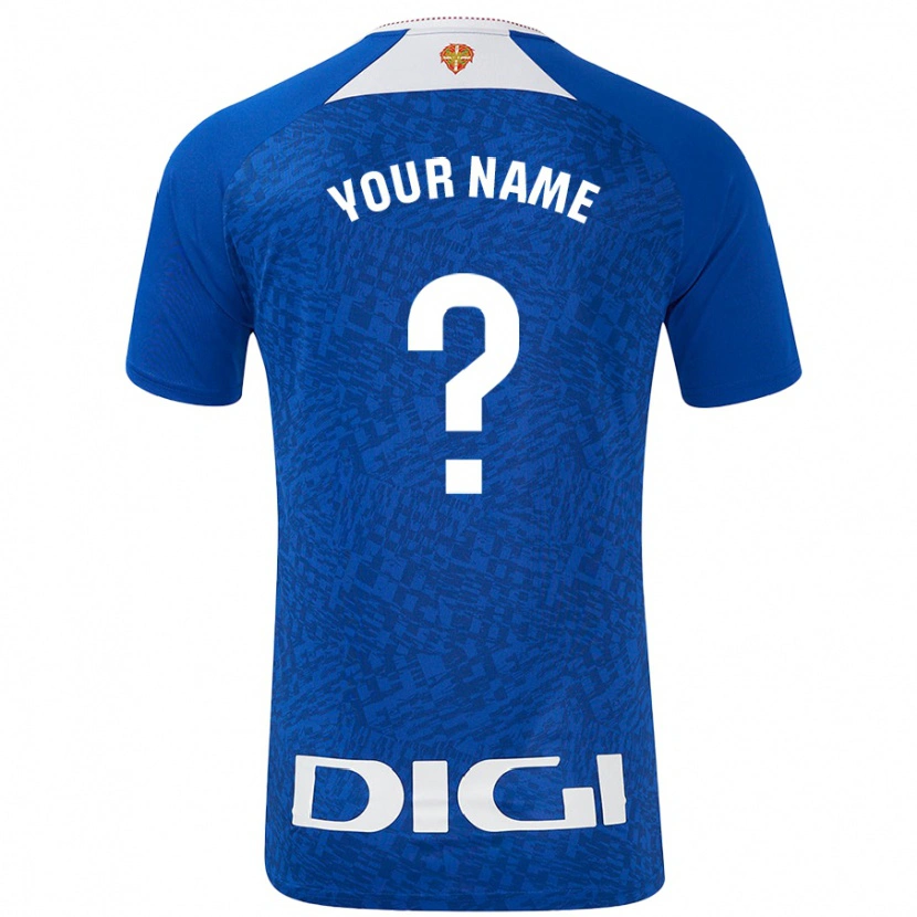 Danxen Bambino Maglia Il Tuo Nome #0 Blu Royal Kit Gara Away 2024/25 Maglietta