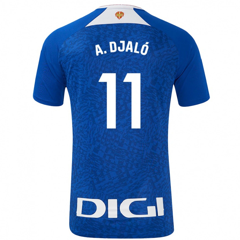 Danxen Bambino Maglia Álvaro Djaló #11 Blu Royal Kit Gara Away 2024/25 Maglietta