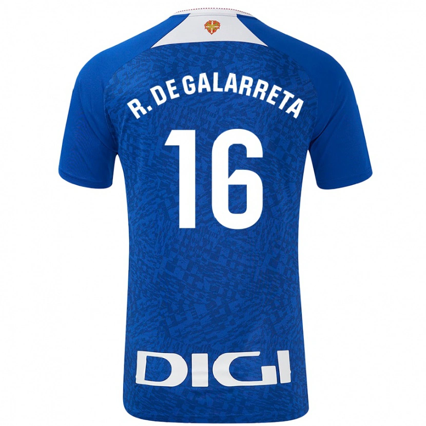 Danxen Bambino Maglia Iñigo Ruiz De Galarreta #16 Blu Royal Kit Gara Away 2024/25 Maglietta