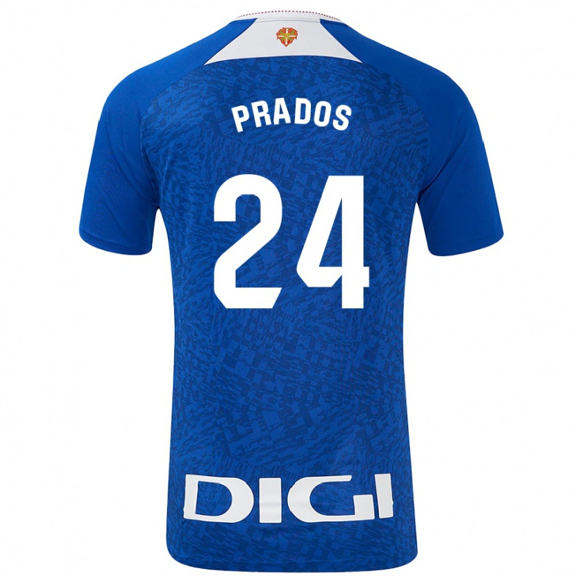Danxen Bambino Maglia Beñat Prados #24 Blu Royal Kit Gara Away 2024/25 Maglietta