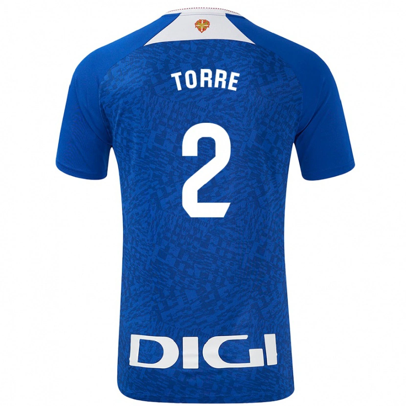 Danxen Bambino Maglia Maddi Torre #2 Blu Royal Kit Gara Away 2024/25 Maglietta