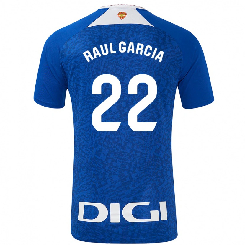Danxen Bambino Maglia Raúl García #22 Blu Royal Kit Gara Away 2024/25 Maglietta
