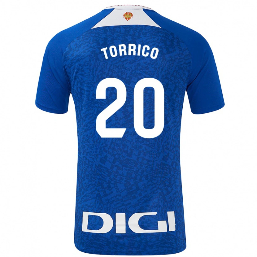 Danxen Bambino Maglia Aitor Torrico #20 Blu Royal Kit Gara Away 2024/25 Maglietta